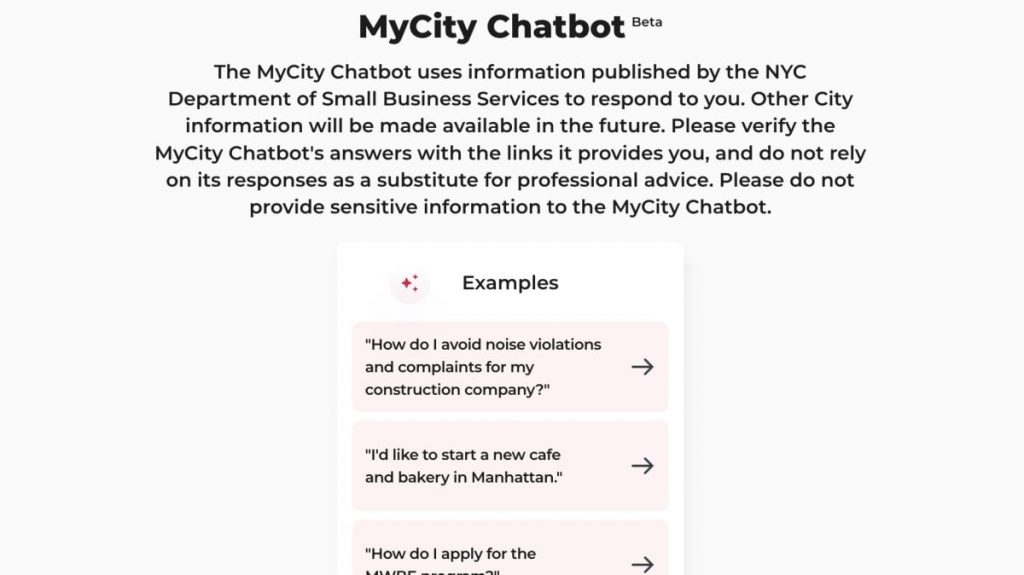 O chatbot de IA de consultoria empresarial da cidade de Nova York diz às pessoas para infringirem a lei