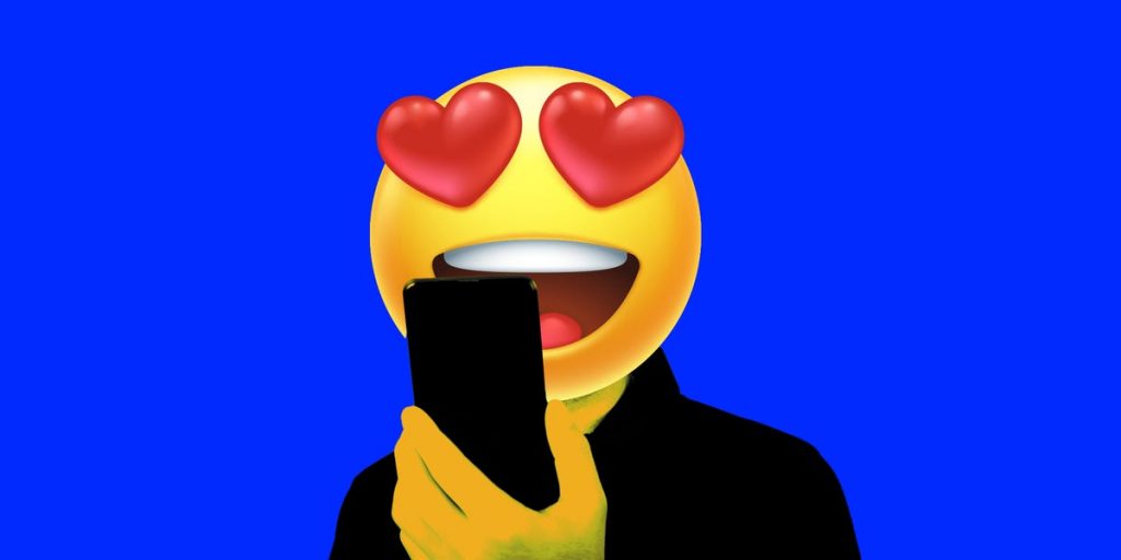 Eu amo tanto meu telefone que quero olhar mais para ele, mas não mais