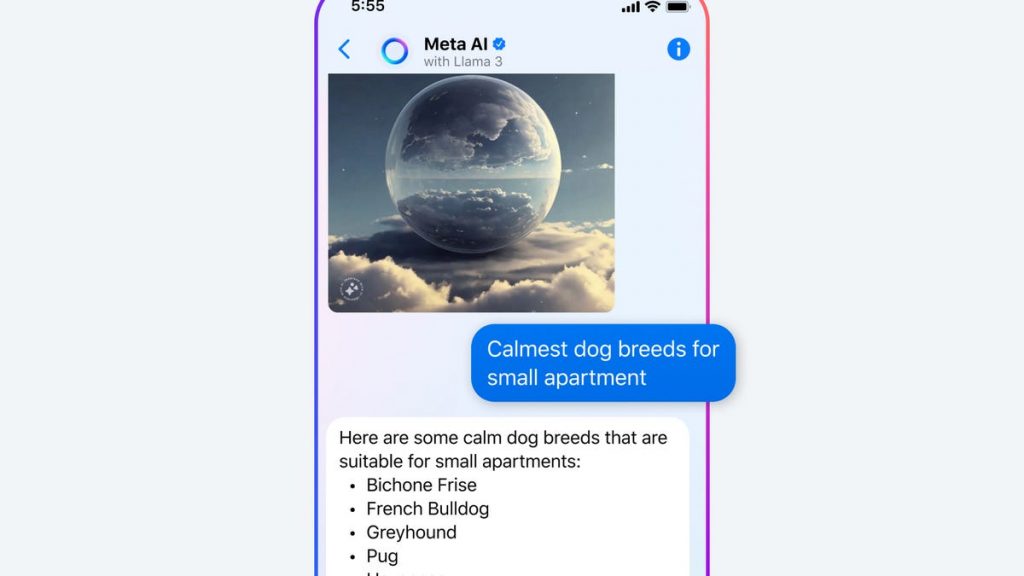 Empresa controladora do Facebook lança atualização mais recente de IA
