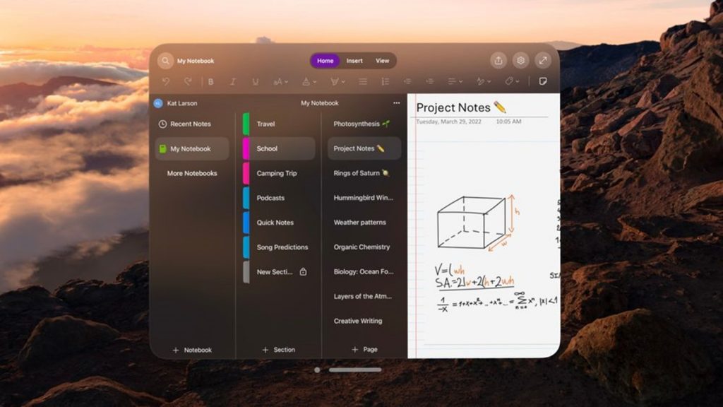 Microsoft OneNote agora disponível como aplicativo nativo no Apple Vision Pro Technology News |
