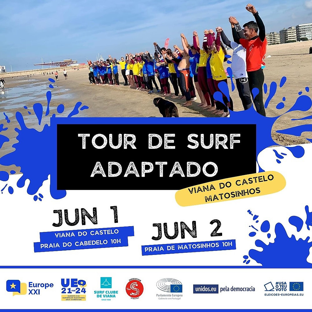Tour de Surf Adaptado passa por Matosinhos