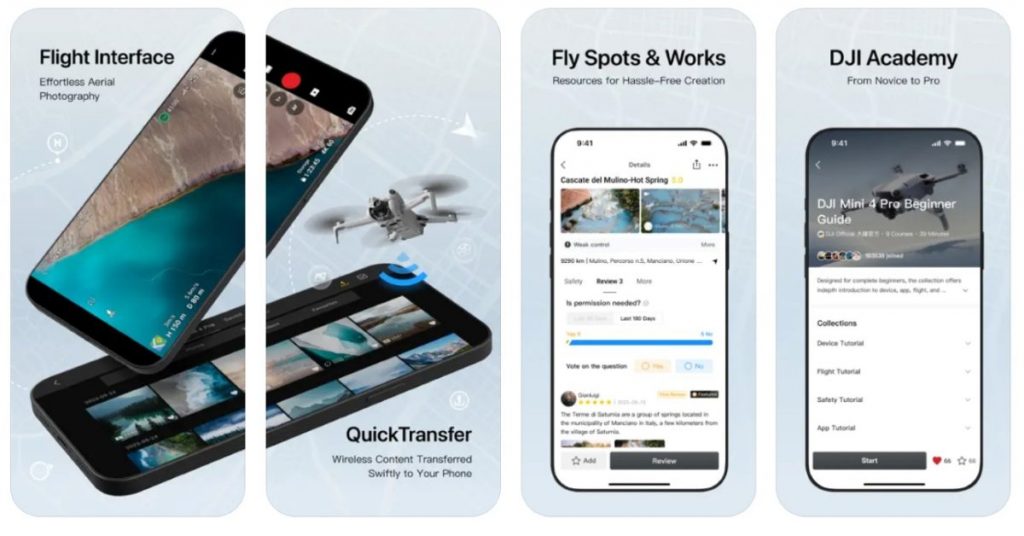 Novos recursos de edição de vídeo de drones AI na atualização do aplicativo DJI Fly