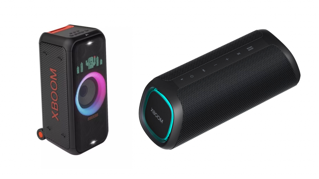 O alto-falante LG XBOOM Bluetooth oferece até 24 horas de bateria