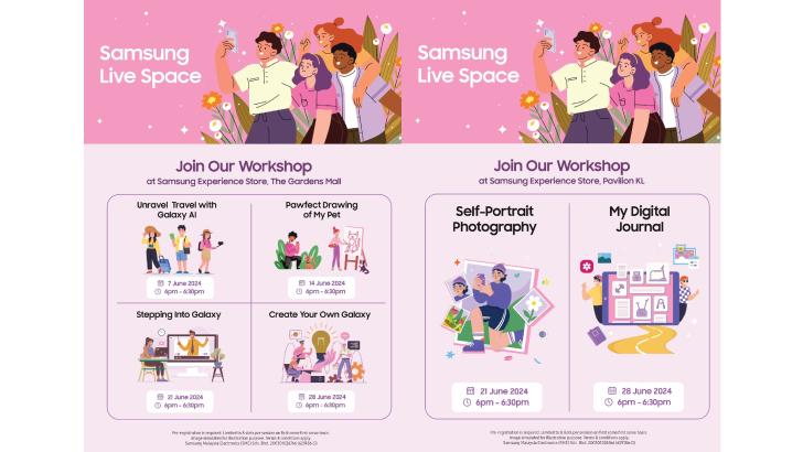 Liberte a sua criatividade e habilidades técnicas no Live Space exclusivo da Samsung – Samsung Newsroom Malaysia!
