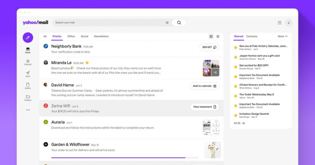 Yahoo Mail está adicionando IA para simplificar o e-mail no desktop
