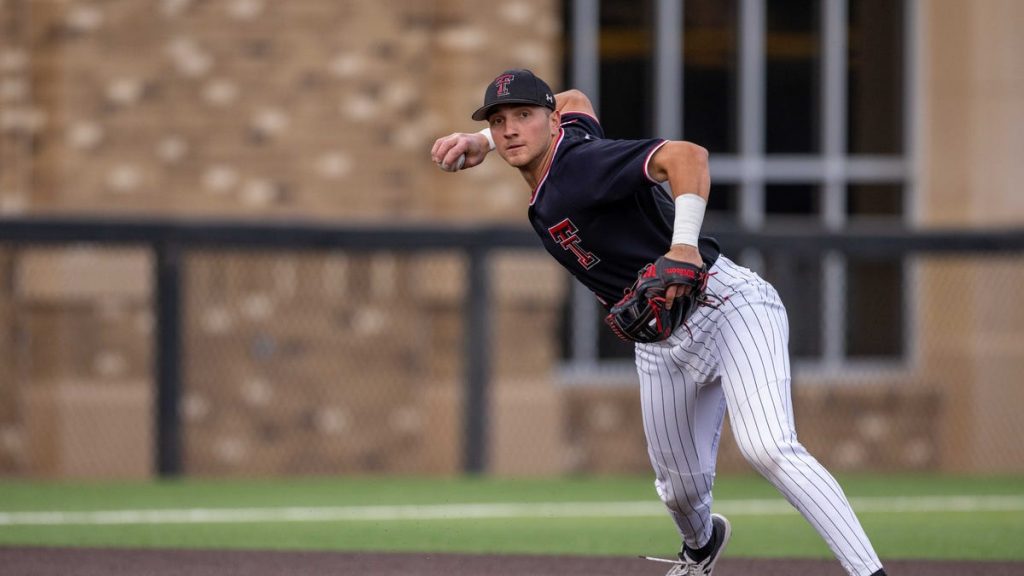 O jogador de beisebol da Texas Tech, Cade McGee, escolhido pelo St.