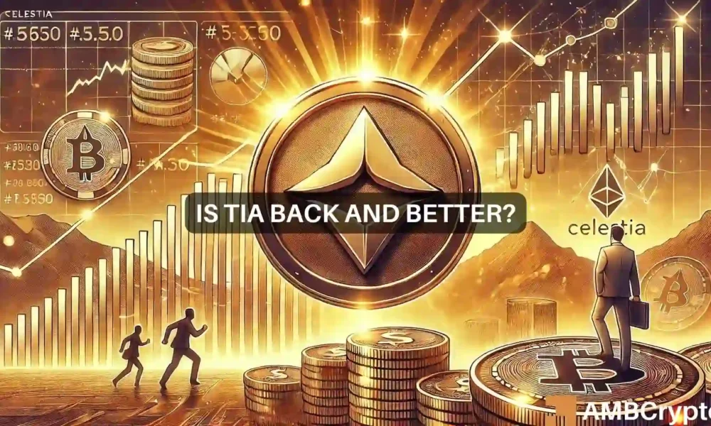 Criptomoeda Celestia sobe 15% em 24 horas: o que vem a seguir?