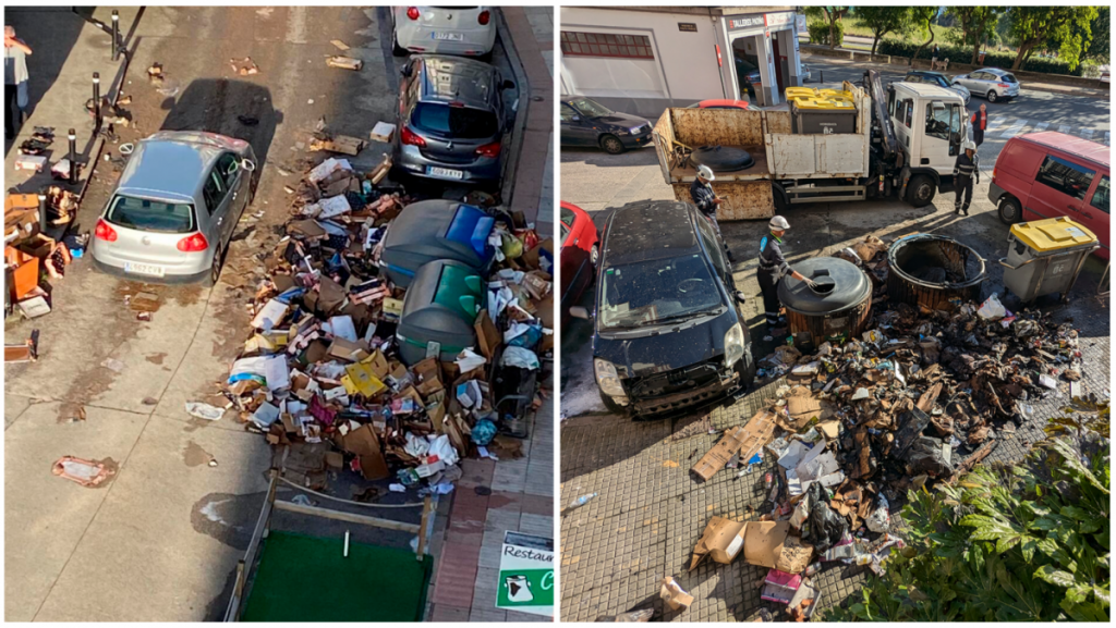 Lixo acumulado nas ruas mergulha A Coruña em uma crise de saúde