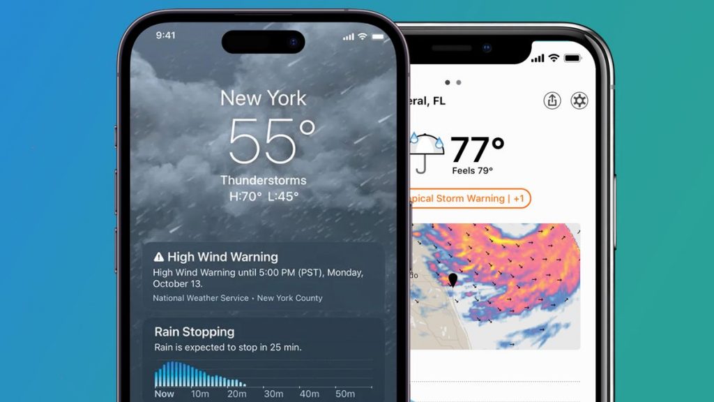 iOS 18 traz duas ótimas atualizações para o aplicativo Apple Weather, mas sinto falta do Dark Sky