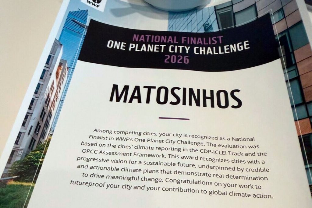 Matosinhos está incluída na lista das cidades líderes na ação climática